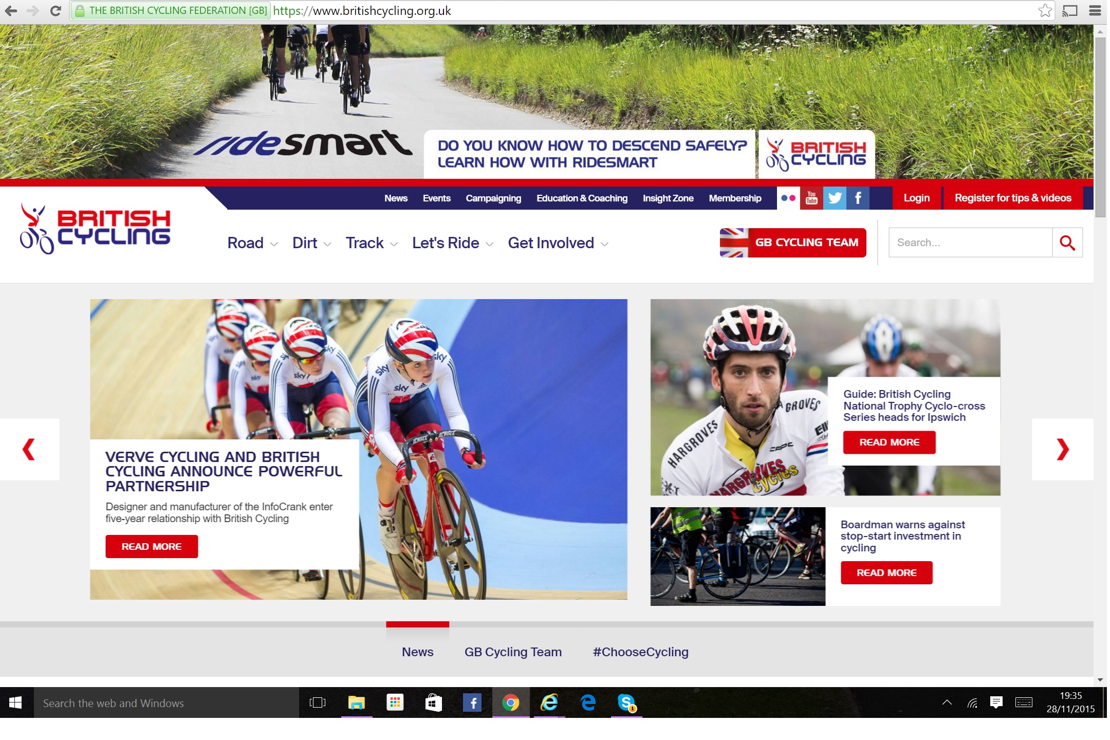British Cycling Website